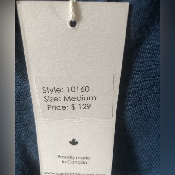 CARMINA DEYOUNG designer hemp organic cotton top - Picture 3 of 6